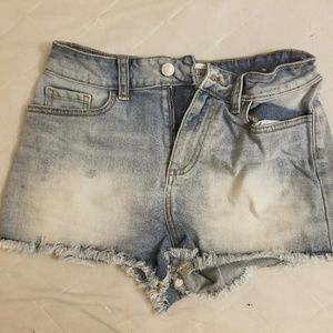 VS PINK High Waisted Jean Shorts